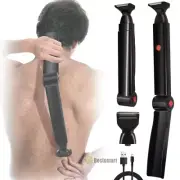 Electric Pro Back Shaver Men 18" Long Handle Full Body Hair Removal USB Recharge
