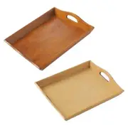 Wood Serving Tray with Handles, Wooden Serving Tray, Snack Food Tray, Appetizers