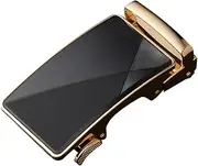 [Dickly] Mens Ratchet Belt Buckle Slide Buckle for Dress, DIY Leather Belt Business, Suit