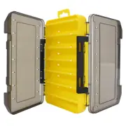 Two-side PP Fishing Bait Box Fishing Lures Box Fishing Tackle Storage Boxes YELLOW COLOR