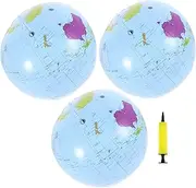 HAWILLOSCH 1 Set Inflatable Globe for Foldable Portable Learning Tool for Geography for Home School Office and Party Decorations