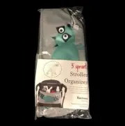 3 Sprouts Stroller Organizer in Raccoon in Gray NIP