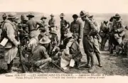 American And French Troops In France - World War One 1917 OLD PHOTO
