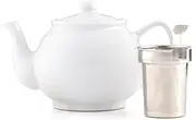 Price & Kensington Stoneware Teapot White Gloss, 6 Cup (1100ml)