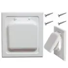4inch Dual Door Dryer Vent Cover White Dryer Vent Cover Indoor Dryer Vent