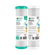 Replacement Water Filter Cartridges Dual Coconut Carbon Block Filter 4-6CTO 4-4