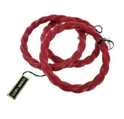 Set of 3 Red Rope Design Plastic Round Bangle Bracelet Womens Small Size
