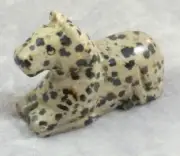 Dalmation Jasper Carved Horse