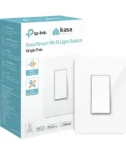 Kasa Smart Light Switch HS200, Single Pole, Needs Neutral Wire, 2.4GHz Wi-Fi