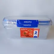 Sistema Klip It Plus Rectangle Container 2.2L 2 Pack - New Zealand Brand