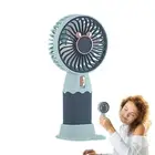 Mini Hand Held Fan Portable Folding Desk Fan Cooler Cooling USB Rechargeable Fan