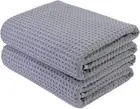 POLYTE Microfiber Oversize Quick Dry Lint Free Bath Towel 60 x 30 in Set of 2...