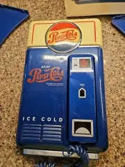 Pepsi-Cola Telephone Vending Machine Wall Mount Phone Vintage 1995 untested NOS