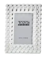 Tozai Layered Bubbles Crystal Glass 5 X 7 Photo Frame