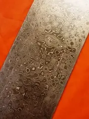 ALABAMA DAMASCUS STEEL BILLET BLANK,BLADE, KNIFE MAKING SUPPLIES - .130" Thick