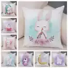 Lovely Cartoon Unicorn Rabbit Pillow Case for Children Animal Cushion Covers