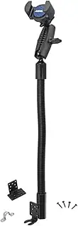 ARKON Mounts RoadVise Heavy-Duty Seat Rail or Floor Phone Mount | Durable Phone Holder | Flexible 18" Arm | 3.75" Shaft for Fine Tuning | Compatible with iPhone, Samsung, Google, & More | RVRM8825AL