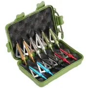18pcs 100/125 Grain Head Fixed 3-blade Sharp Arrow Tip DIY Bow and Arrow Hunting