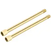 Brass Pipe Fitting G1/4 Adapter 200mm Extension Connector Hex Coupling 2 Pack
