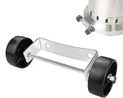 Patio Heater Pulley | Stainless Steel Movable Patio Heater Replacement Parts Wheel Kit,Rust-Resistant Patio Accessories Silver Bracket Heater Pulley for Patio Heaters