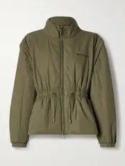 [Marant Étoile] Marant Étoile - Dastyni Padded Cotton-blend Jacket - Army green - FR 36 FR 36 Green