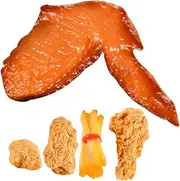HOOTNEE Set of Imitated Fried Chicken Models Artificial Food Decor for Supermarket Meat Shop Photography