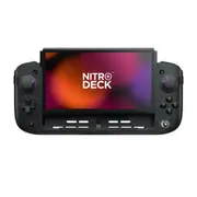 Nitro Deck+ Controller for Nintendo Switch - Clear Black with Bag