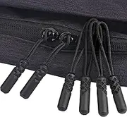 Zipper Pulls Replacement, Zippers Tab Nylon Cord Repair Kit Slider Puller Tag, Fixer Handle Cord Tabs Universal for Backpack, Jacket, Luggage, Purse, Handbag, Sweatshirt, Black, 10PCS