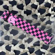 NEW KM Paintball Goggle Strap - Checkered Black/Purple