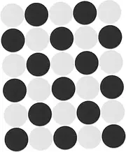 ifundom Complete Set Chess Pieces Accessories 15 White 15 Black Checker Pieces Portable Sets