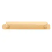 Osaka Cabinet Pull with Backplate CTC160mm Brushed Brass
