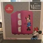 Minnie Mouse Disney Six Can Pink Mini Fridge 4L Capacity, Brand New, Sealed