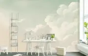 Clouds In Sky Removable Wall Mural L18