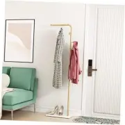 Gold Coat Racks with White Base, Entryway Coats Racks L shape Gold-white
