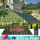 Camo Waterproof Rain Fly Tent Tarp Camping Sun Shelter Canopy Hammock 3mx2.9m