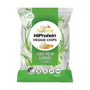 Go Natural Hi Protein Veggie Chips Sour Cream & Chives 100g x 5