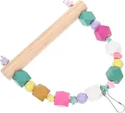 PERSELOSO Funny Parrot Toy Bird Cage Perch Decor Bird Swing Toy Parakeets Perch Plaything