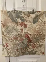 Fabricut VTG Vendetta 26” X 26” 100% Cotton DESIGNER FABRIC SAMPLE Bird
