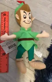 The Disney Store Mini Bean Bag PETER PAN 10”Beanie Plush Toy Doll