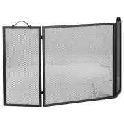 Radley 3-fold 127x62cm Metal Firescreeen, Black