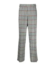 Striped casual pants 48 Gray