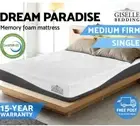 Premium Single Memory Foam Mattress Cool Gel Non Spring Egg Shaped Foam 21cm