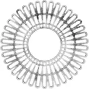 Ekena Millwork PVC Pierced Ceiling Medallion 28"X0.75" Circle Antiqued Pewter