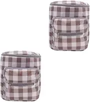 SHOWERORO 2pcs Infant Items Pouch Baby Supplies Storage Bag Baby Nursery Products Bag Strong Lining Zipper