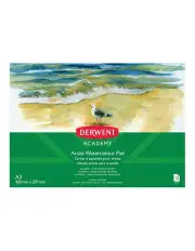 [Derwent] Academy Art/Craft Watercolour A3 Landscape Paper Pad 12 Sheet 300Gsm