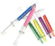 OFFSCH 6pcs Shaped Highlighter Pens Fluorescent Colors Yellow Orange Blue Green Red Purple for Teachers Students and Office Use Fun and Creative Note Taking Tools