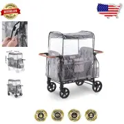 Lightweight Clear Stroller Wagon Rain Cover Compatible with WONDERFOLD W4