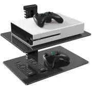 PERLESMITH Floating AV Shelf Double Wall Mount TV Shelf - Holds up to 17.6lbs...