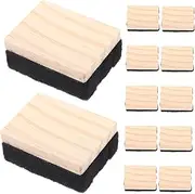SECFOU 12Pcs Chalkboard Erasers Reusable Dry Erase Board Cleaners for Classroom Office Felt Cloth Lightweight Design for Teaching Learning