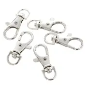 DIY Silver Metal Lanyard Hook Swivel Snap Lobster 1.5" Clasp Clips Craft Finding